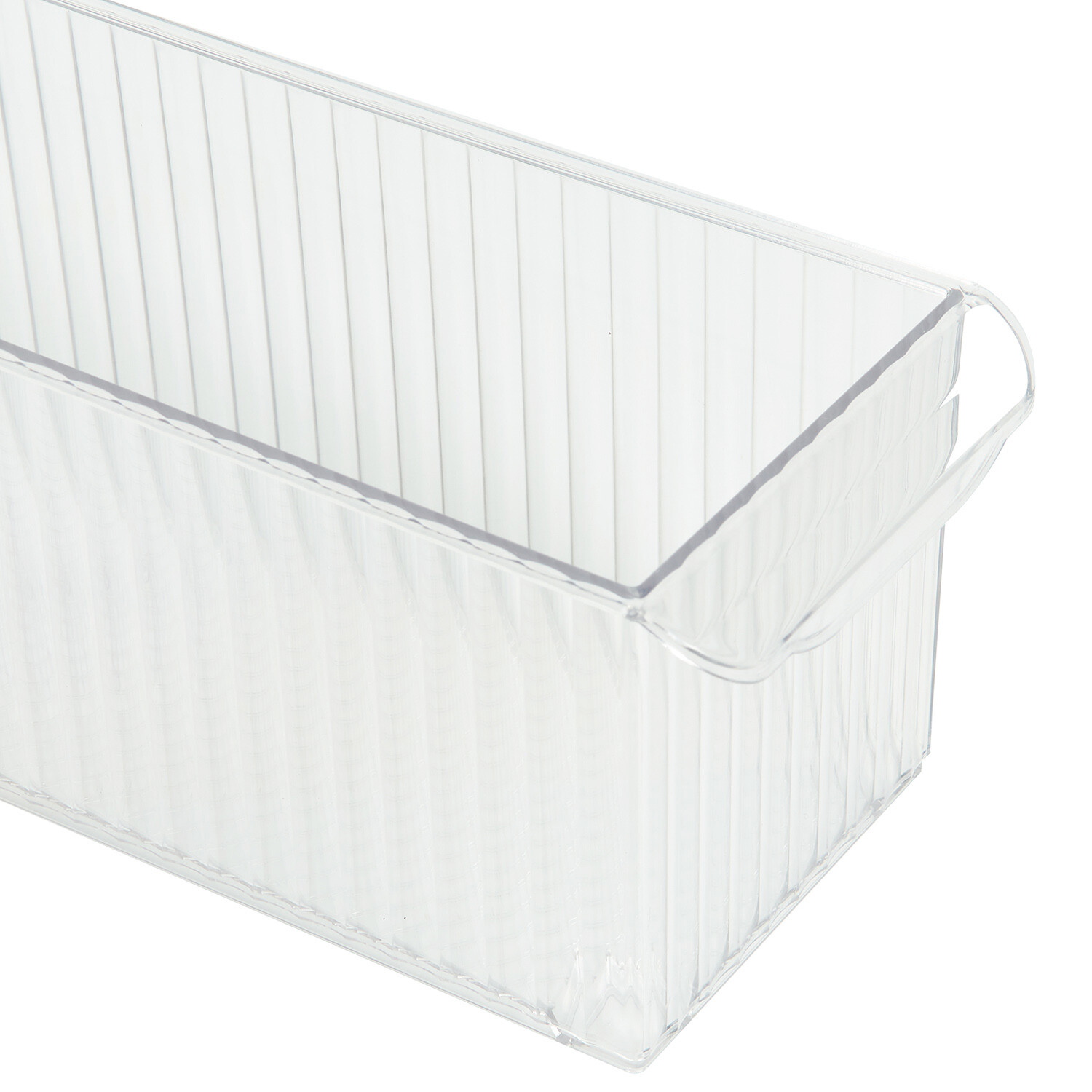Ribbed Storage with Wheels - Clear Image 4