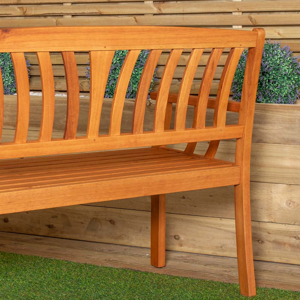 Samuel Alexander Kapalua 2 Seater Wooden Garden Bench Image 3