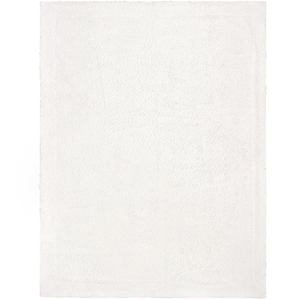 furn. Lodge Wood Oak Green Sherpa Fleece Throw Image 4