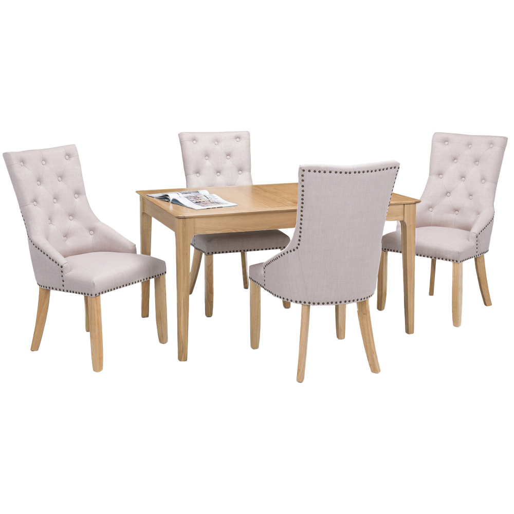 Julian Bowen Set of 2 Loire Button Back Chair Image 5