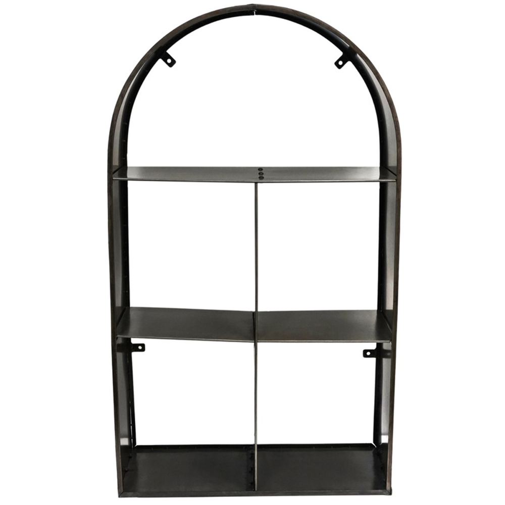 Ivyline Zinc Archway Sculptural Garden Log Storage 125 x 73cm Image 2