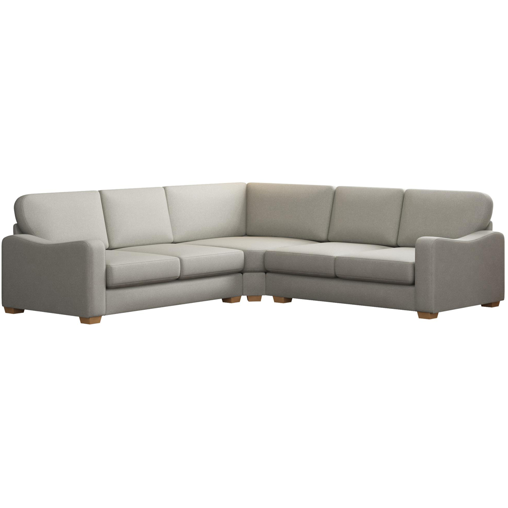 Theadford 4 Seater Venice Mink Fixed Back Corner Sofa Image 2