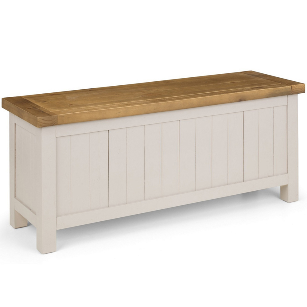 Julian Bowen Aspen Grey Wash Storage Bench Image 2