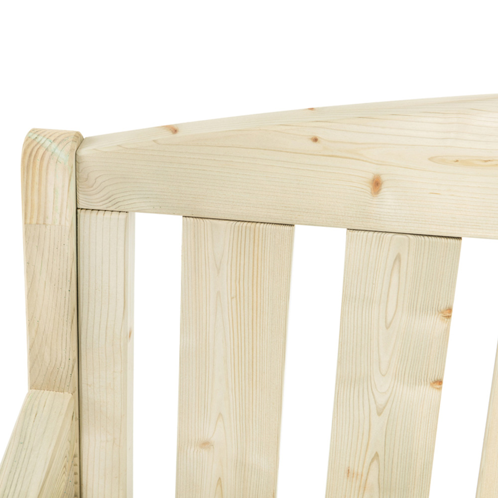 AMATA Ungurs 3 Seater Green Wooden Bench Image 4