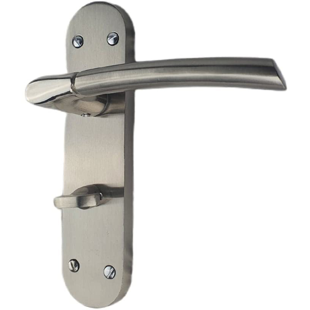 Golden Grace Duo Polished and Satin Stainless Steel Indiana Bathroom Handle Set 182 x 45mm Image 2