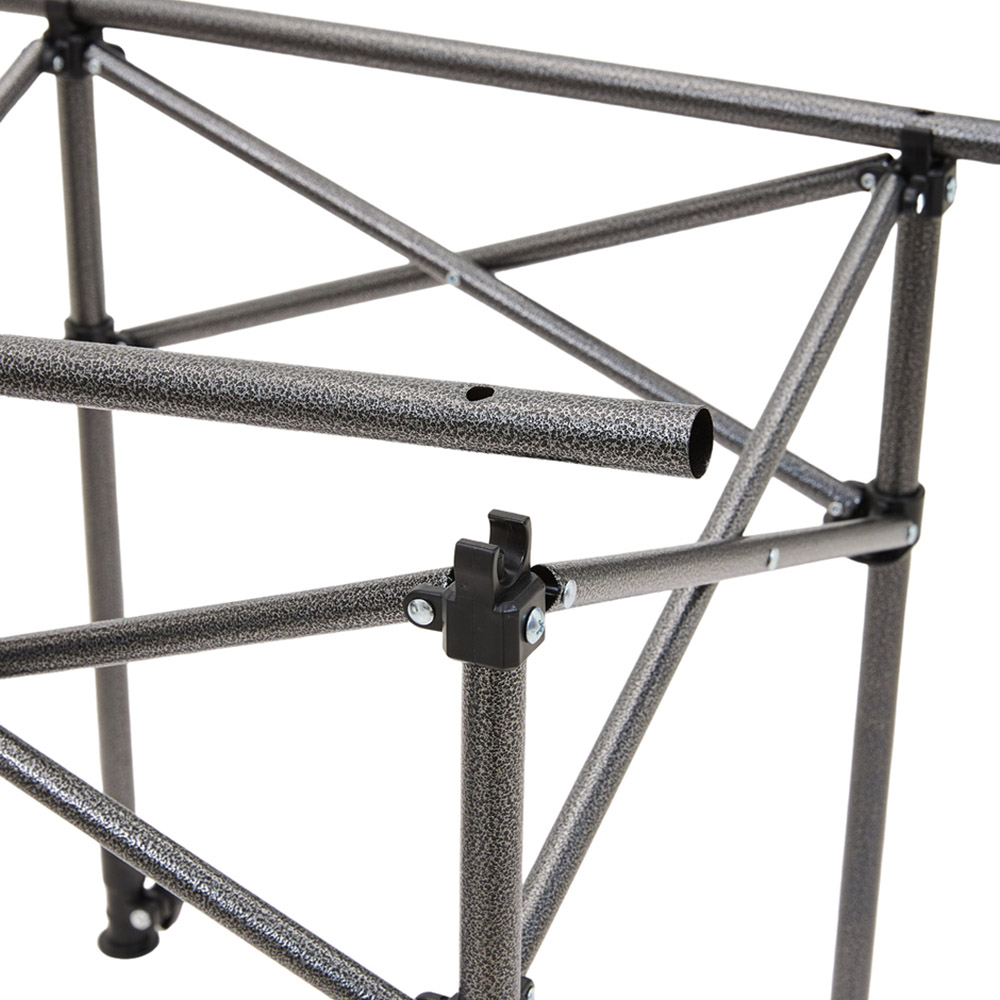 Living and Home Brown Square Portable Folding Camping Table Image 5