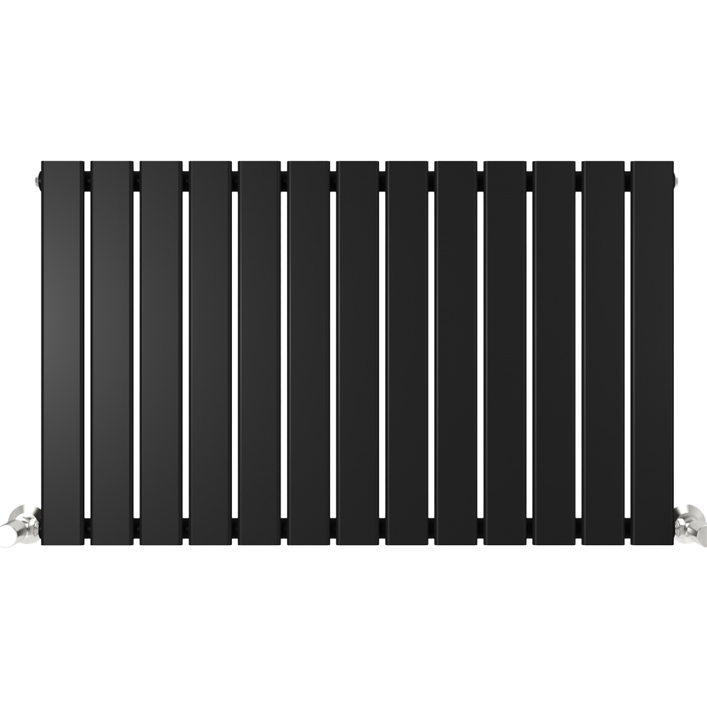 Black 2832 BTU Single Flat Panel Vertical Column Radiator 600 x 884mm Image 3