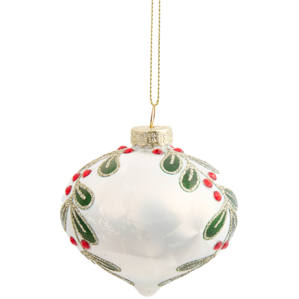 White Holly Bauble - White Image 3