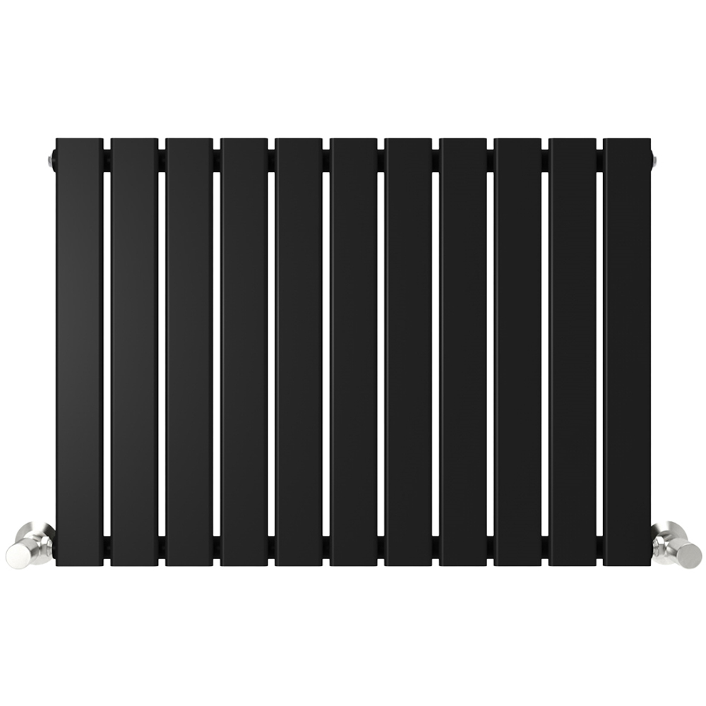 Black 2396 BTU Single Flat Panel Vertical Column Radiator 600 x 748mm Image 3