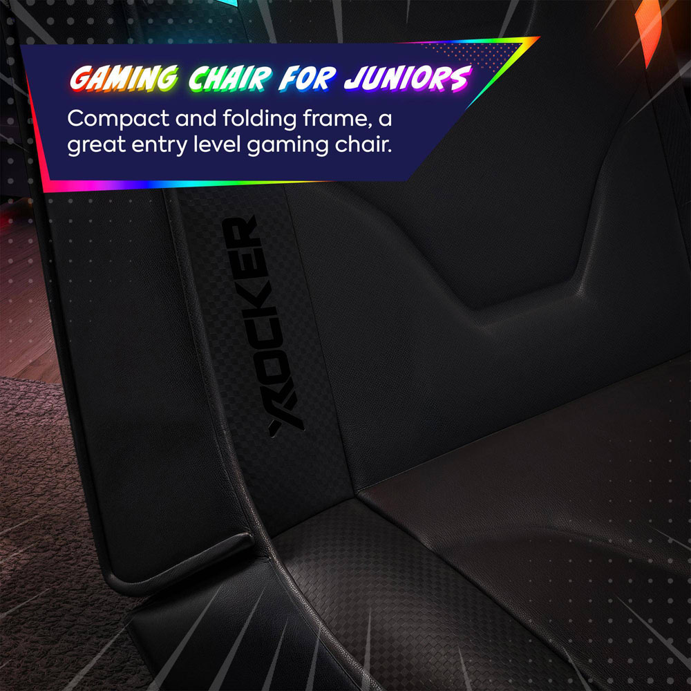 X Rocker Shadow Black RGB Stereo Audio Floor Rocker with App Controlled LED Lights Image 3