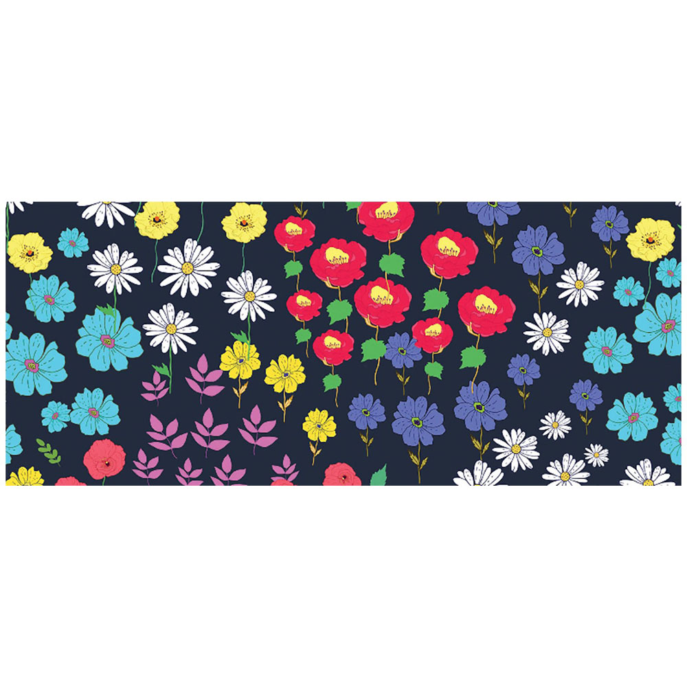 Warren Reed Designer Multicoloured Flower Pattern Glass Bathroom Splashback 25 x 60cm Image 2