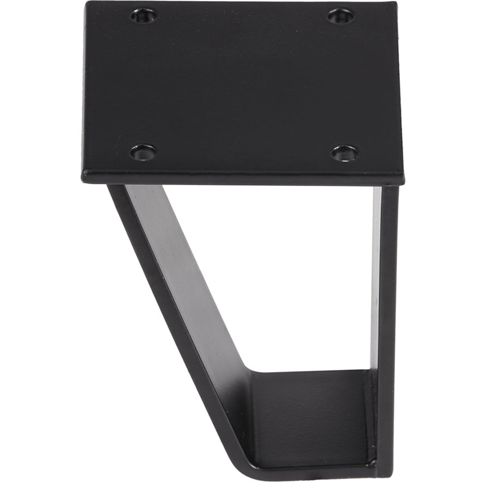 Living and Home 4 Pack Black Metal Trapezoid Furniture Legs 10cm Image 5