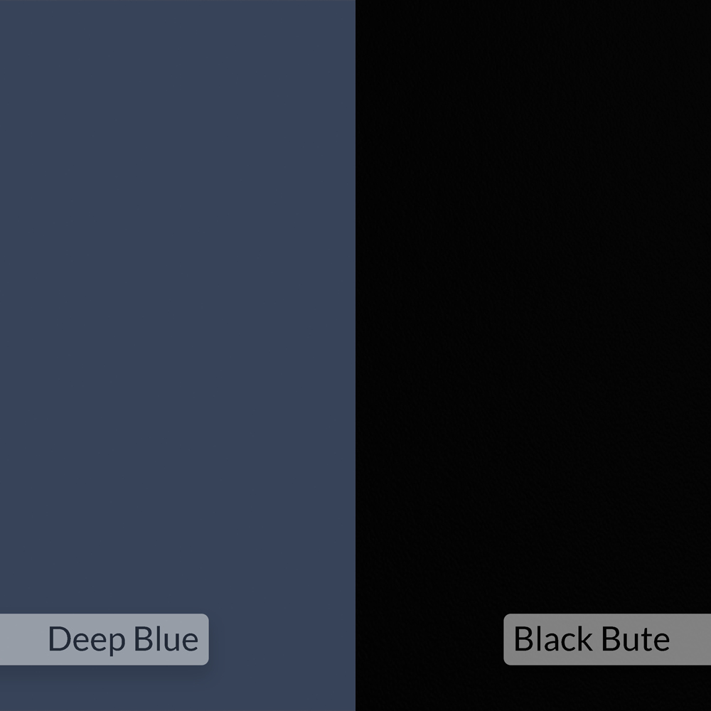 Decortie Olie 2 Door Deep Blue and Black Bute Compact Sideboard Image 5