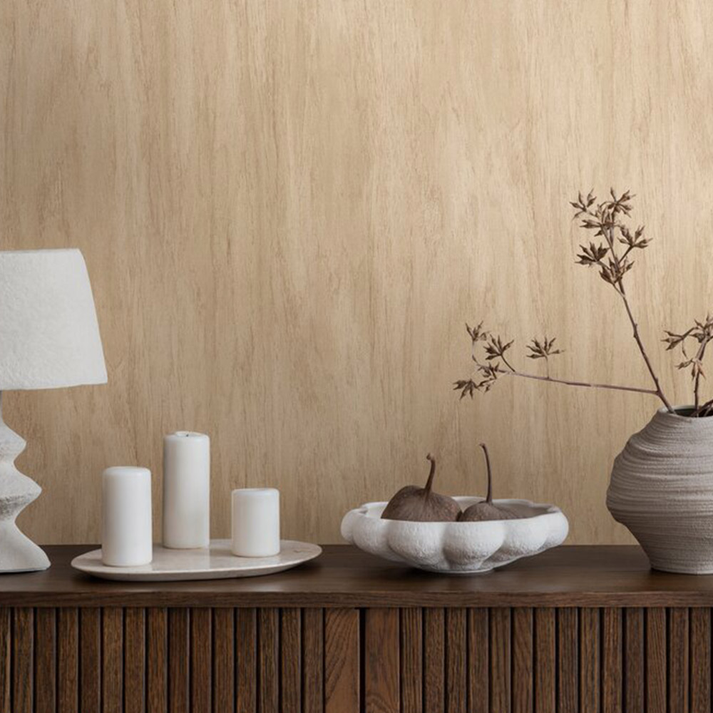 A.S Creation Wood Effect Blonde Non-Woven Wallpaper Image 2