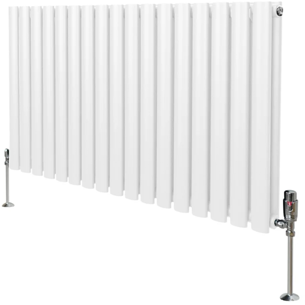 Monster Shop 4562BTU White Oval Column Radiator and Valves 600 x 1020mm Image 3