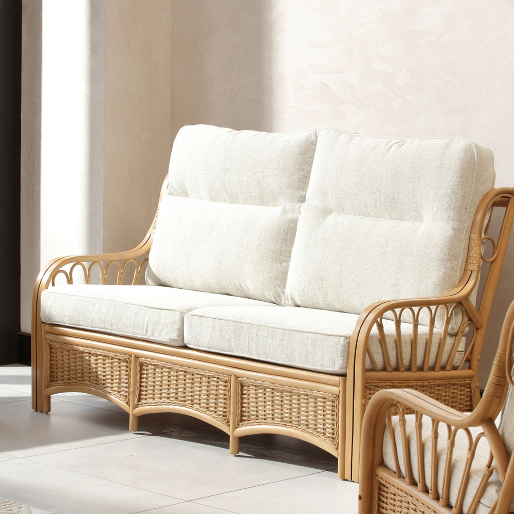 Desser Furniture Vale 3 Seater Light Oak Athena Plain Suite Image 9