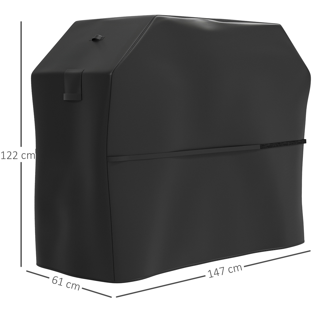 Outsunny Black Waterproof UPF30 Barbecue Cover 147 x 61 x 122cm Image 9