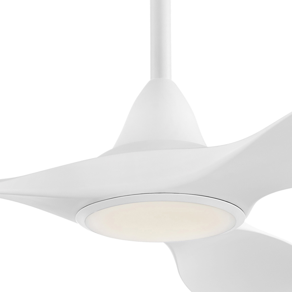 EGLO Cirali 52 Metal White 5 Speed Lit Ceiling Fan Image 3