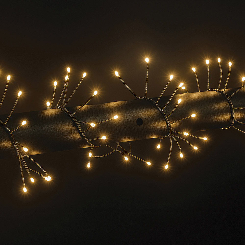 Xmas Haus Warm White Seed LED Multifunction Green Cable Cluster Light 18m Image 2