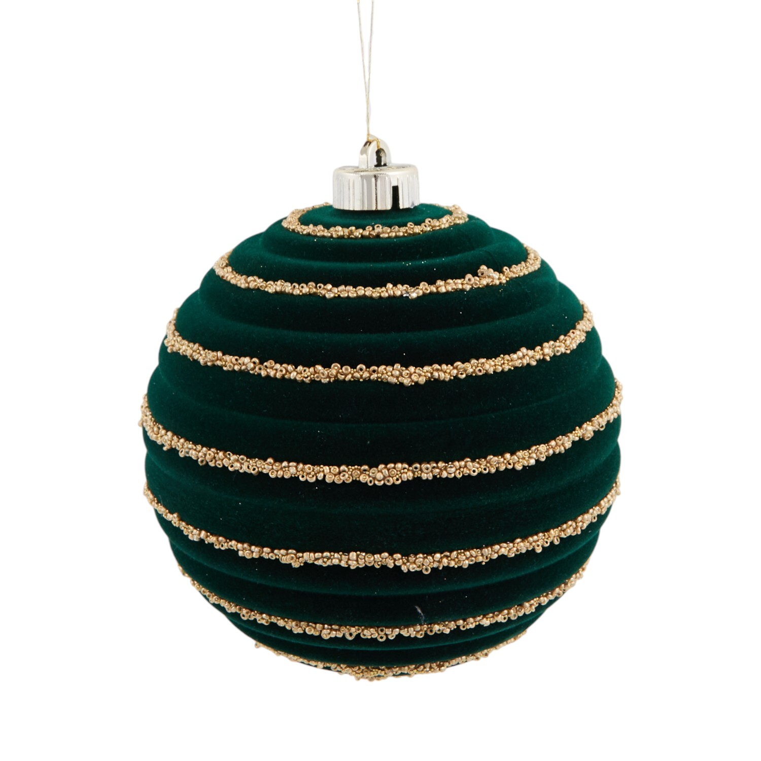 Pack of 3 Sleigh Bells Ring Baubles Green Image 2