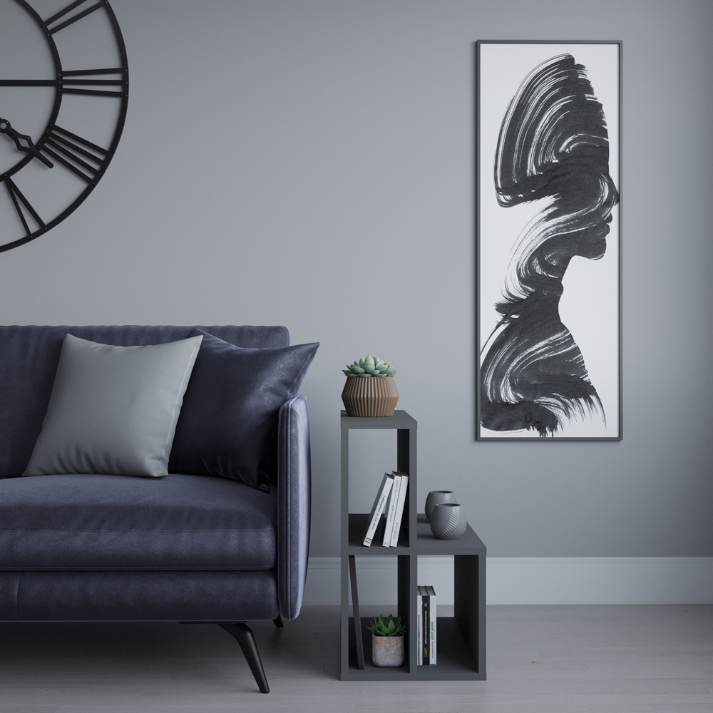 Decorotika Lemont 4 Shelf Anthracite Side Table Image 3