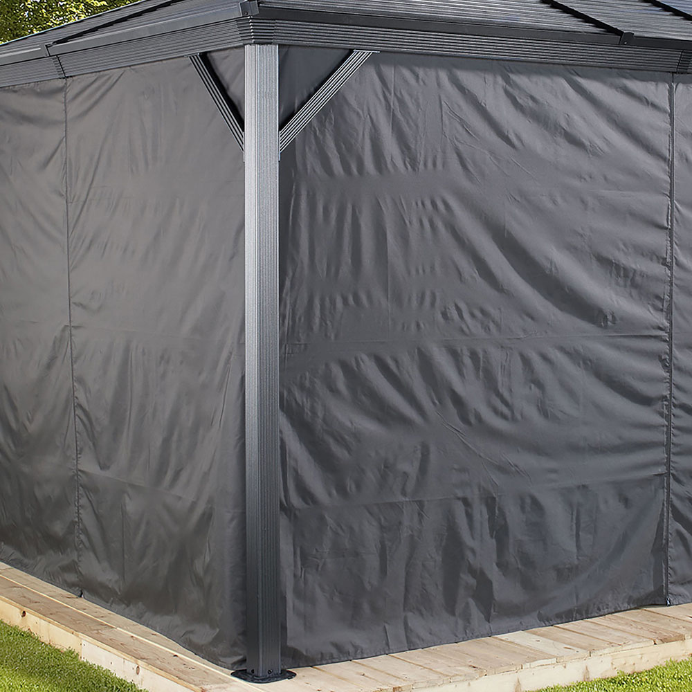 Sojag Ventura and Ventura II 3 x 3m Grey Gazebo Curtain Image 3
