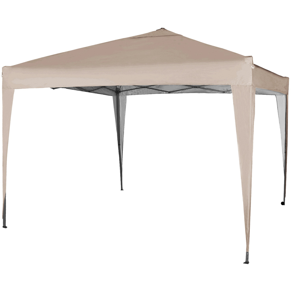 Beige Pop Up Outdoor Gazebo 3 x 3m Image 2