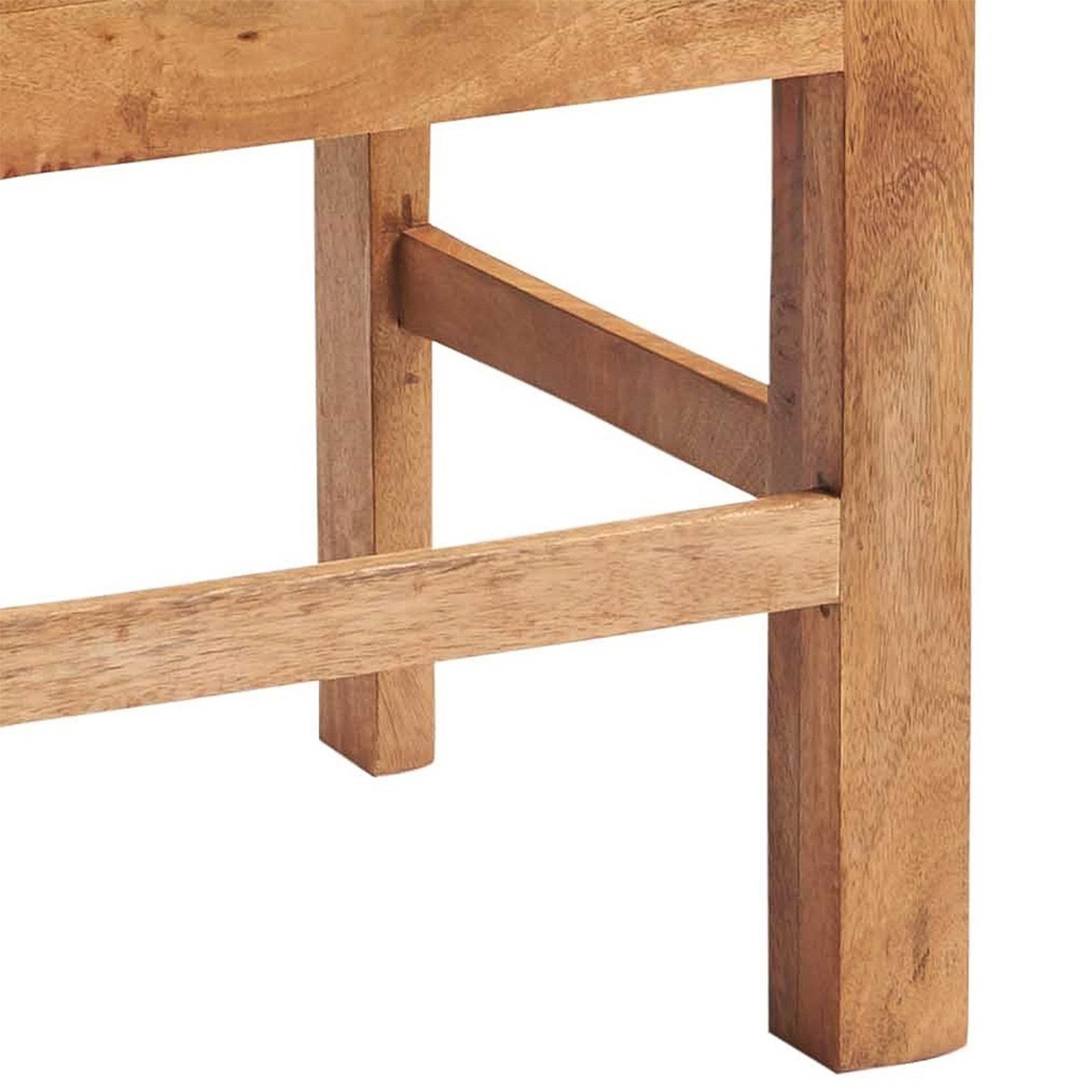 Brooklyn Napoli Toko Set of 2 Light Mango Slat Back Dining Chair Image 3