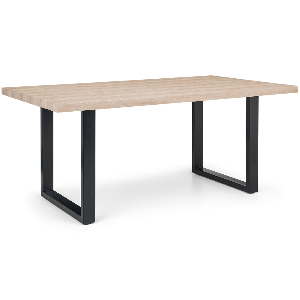 Julian Bowen Berwick 6 Seater Rectangular Dining Set Charcoal Image 4