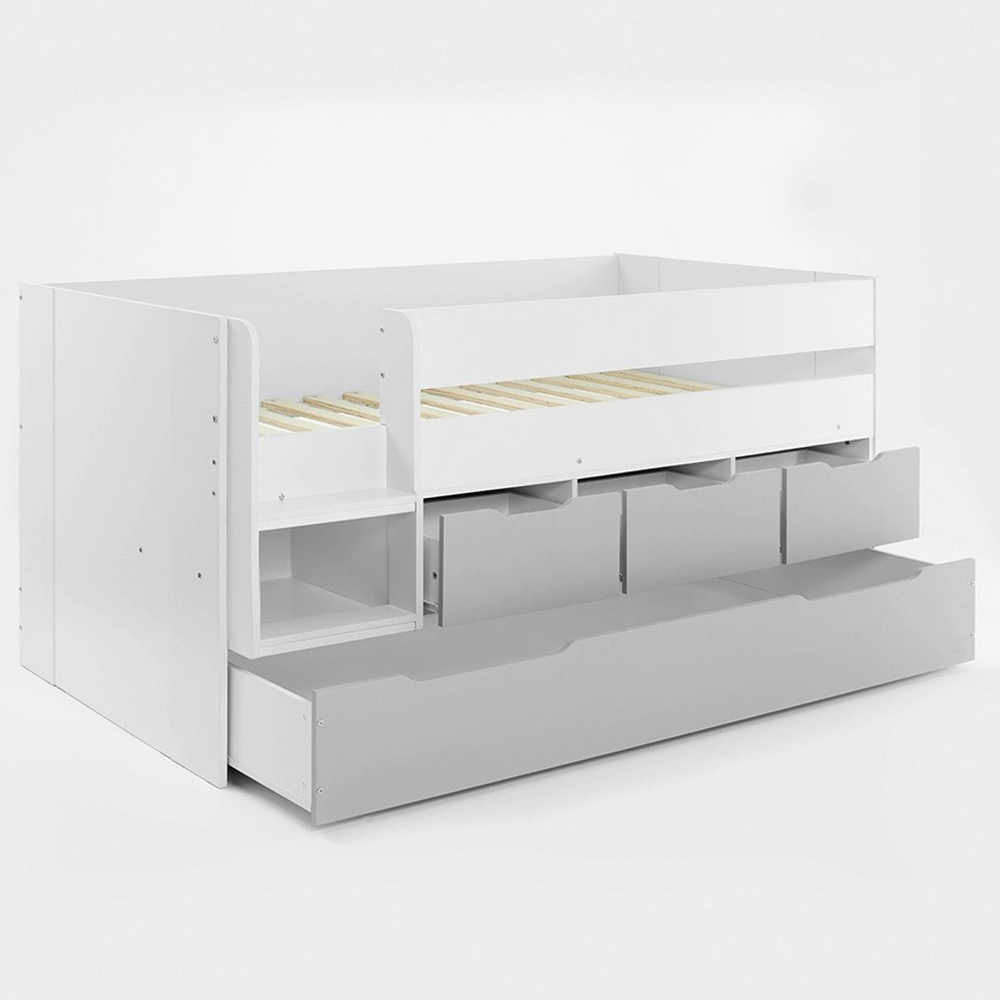 Flair Lars Single Low Cabin Bed with Trundle and Storage Drawers Image 4