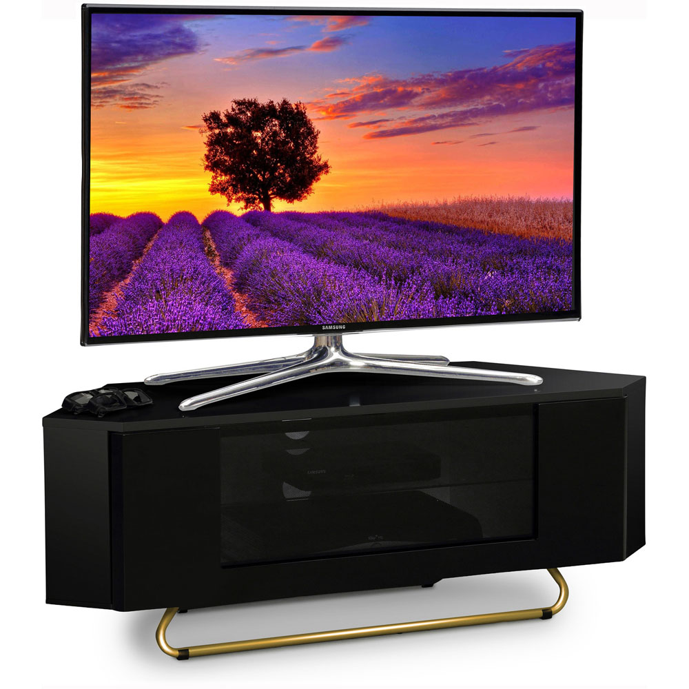 Centurion Supports Hampshire Single Door Gloss Black TV Cabinet Image 3