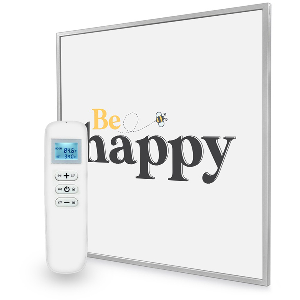 Mirrorstone Nexus 350W Be Happy Quote Wi-Fi Infrared Heating Panel 595 x 595mm Image 2