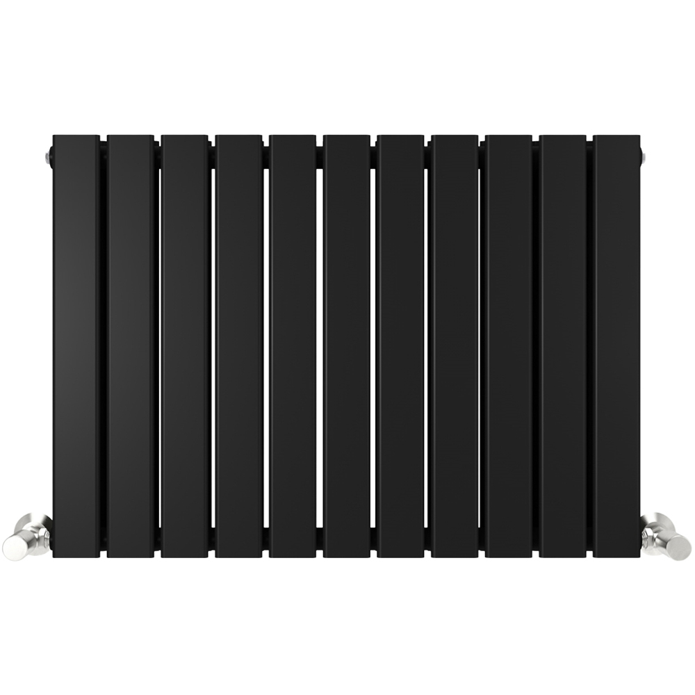 Black 5074 BTU Double Flat Panel Vertical Column Radiator 600 x 748mm Image 3