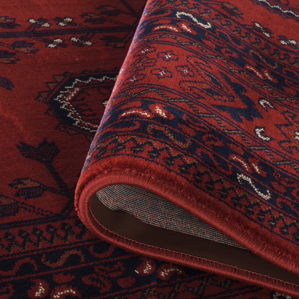 Desire Rugs Yasmin Red Traditional Bukhara Oriental Style Rug 60 x 220cm Image 3