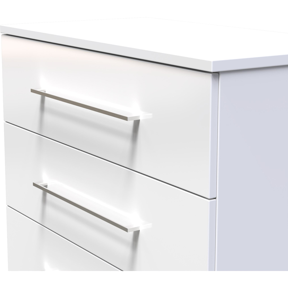 Crowndale Worcester 3 Drawer White Chest Ready Assembled Image 5