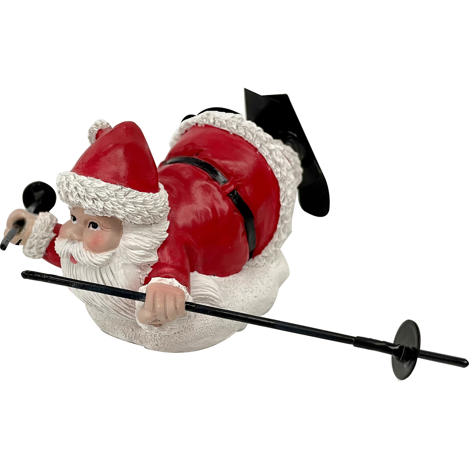 Assorted Skiing Santa OrnamentMulticolour Image 3