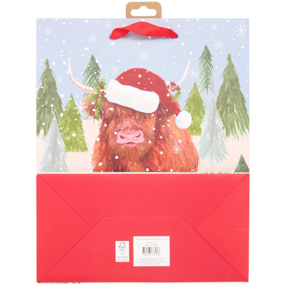 Highland Cow Large Gift Bag Image 2