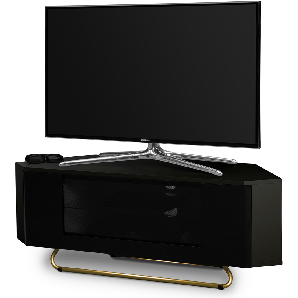 Centurion Supports Hampshire Single Door Gloss Black TV Cabinet Image 5