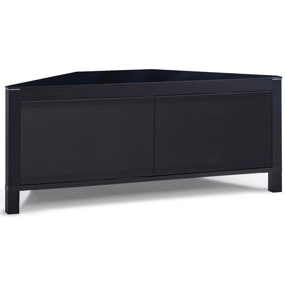 MDA Designs Volans 2 Door Black and Walnut TV Cabinet Image 5