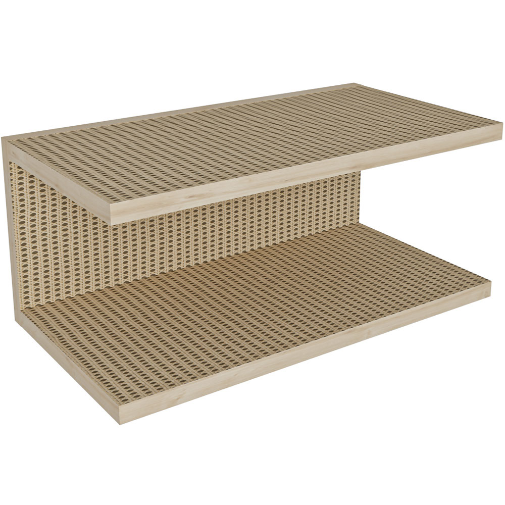 Decorotika Ramira 2 Shelf Hazeran Floating Bedside Table Image 5