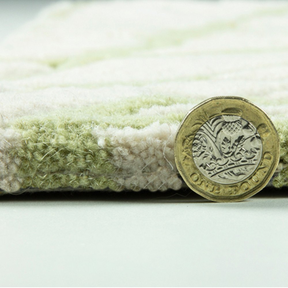 Esselle Home Aura Starburst Natural and Sage Green Rug 120 x 170cm Image 4