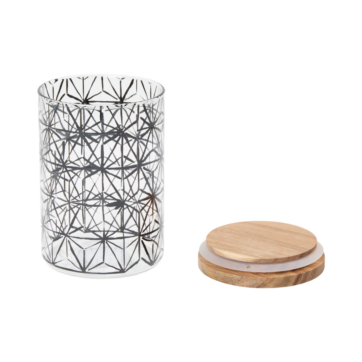 Glass Canister with Acacia Lid 700ml Image 4