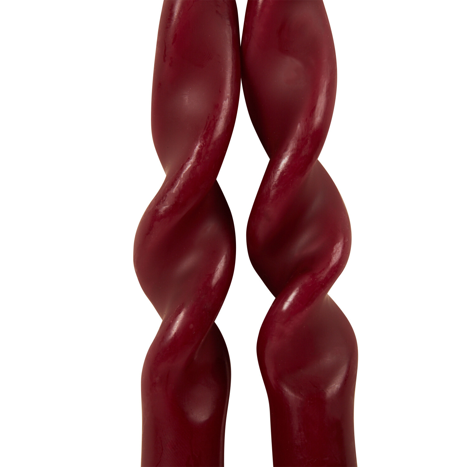 Set of 2 Jewel Twist Taper Candles - Green, Orange, or Red Image 5