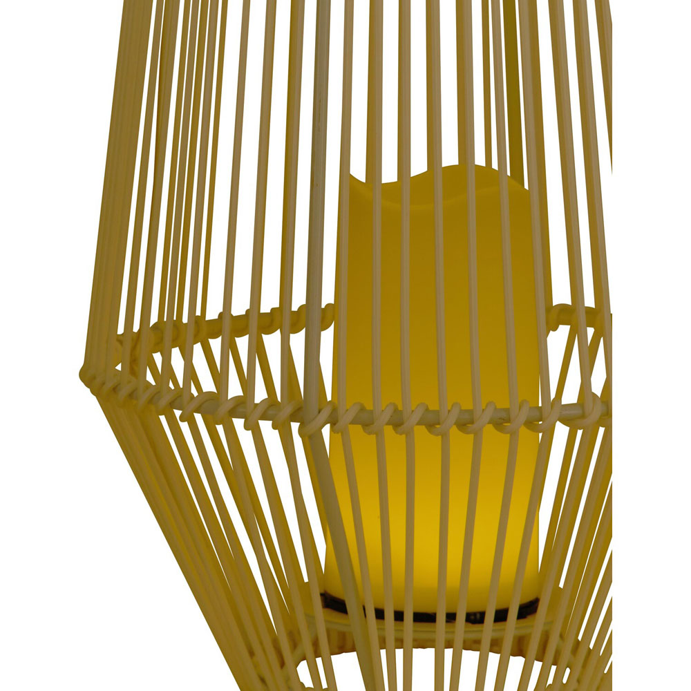 Coberg Solar Rattan Floor Light - White Image 4