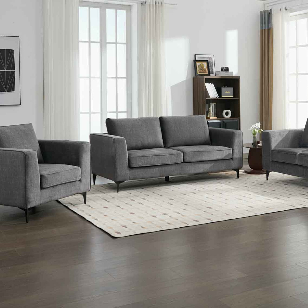Brooklyn 3 Seater Graphite Grey Sofa Image 3