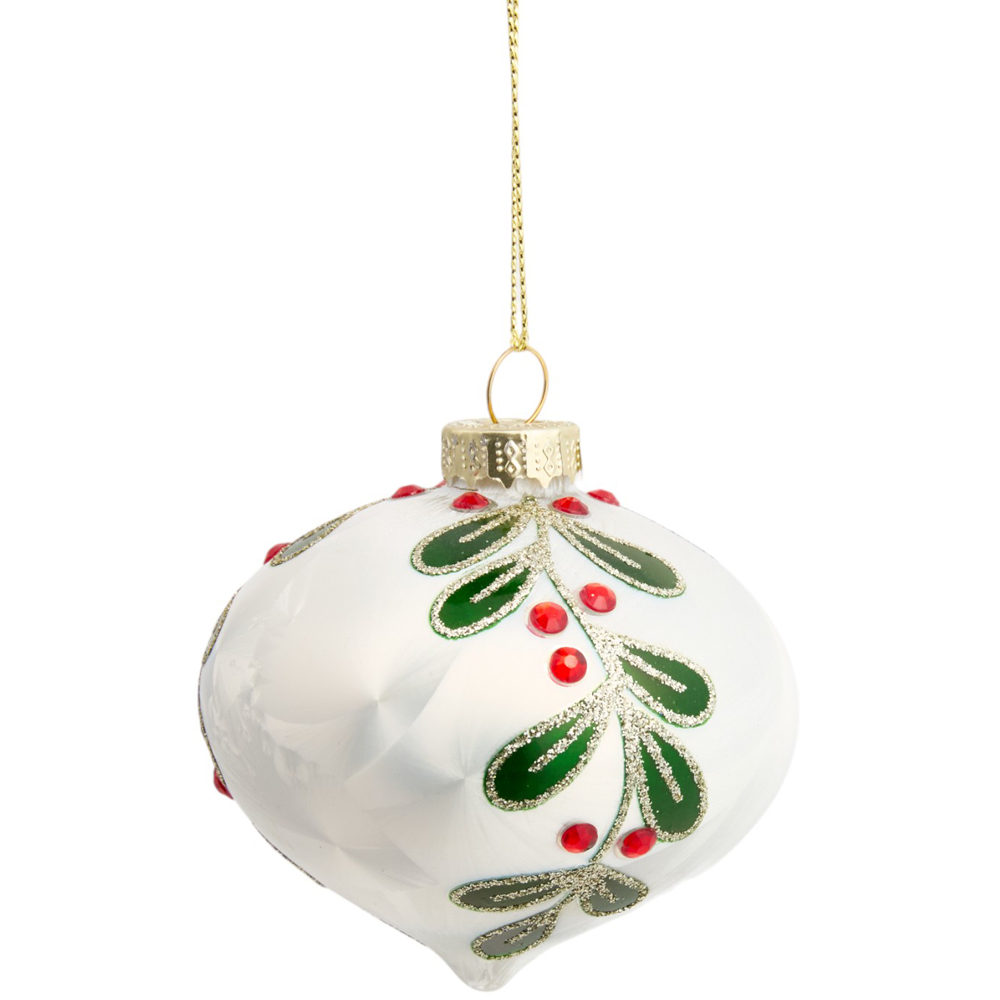 White Holly Bauble - White Image 1