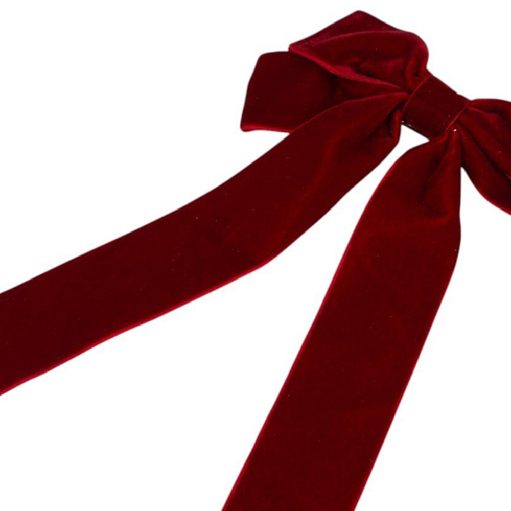 Hair Bow Clip Red Image 3