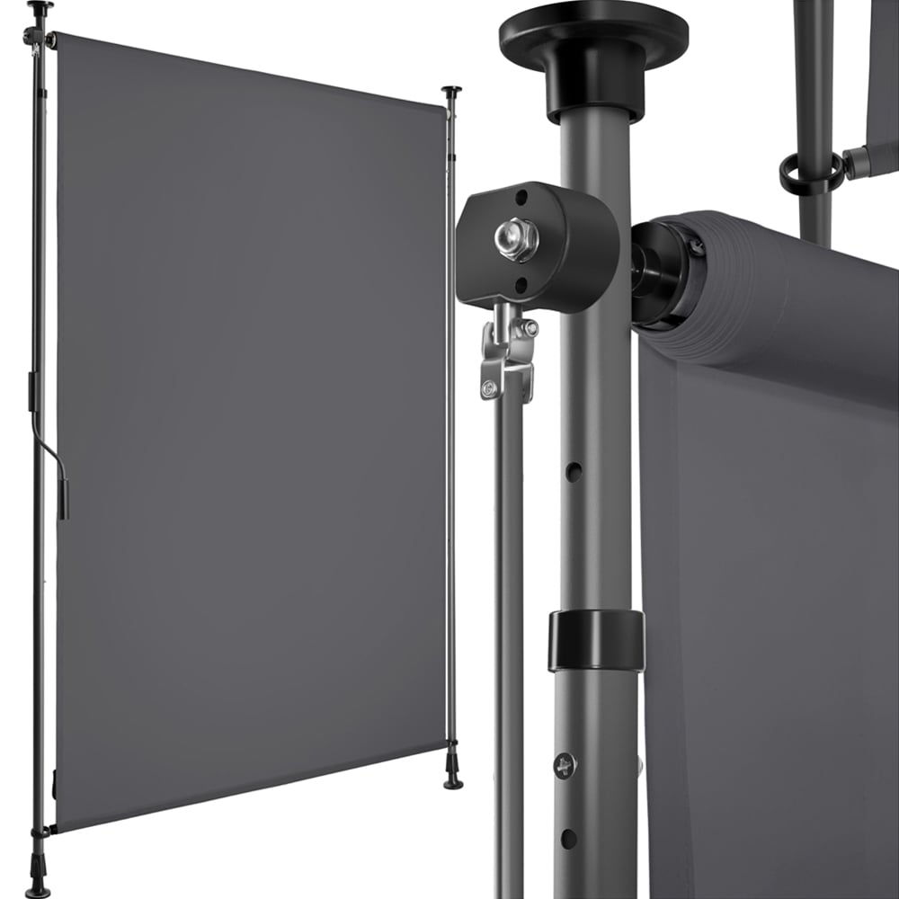 tectake Taija Dark Grey Retractable Awning with Hand Crank 3.1 x 1.08m Image 2
