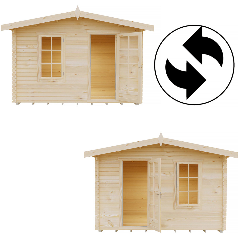 Shire Bucknells 12 x 10ft Pressure Treated Log Cabin Image 6