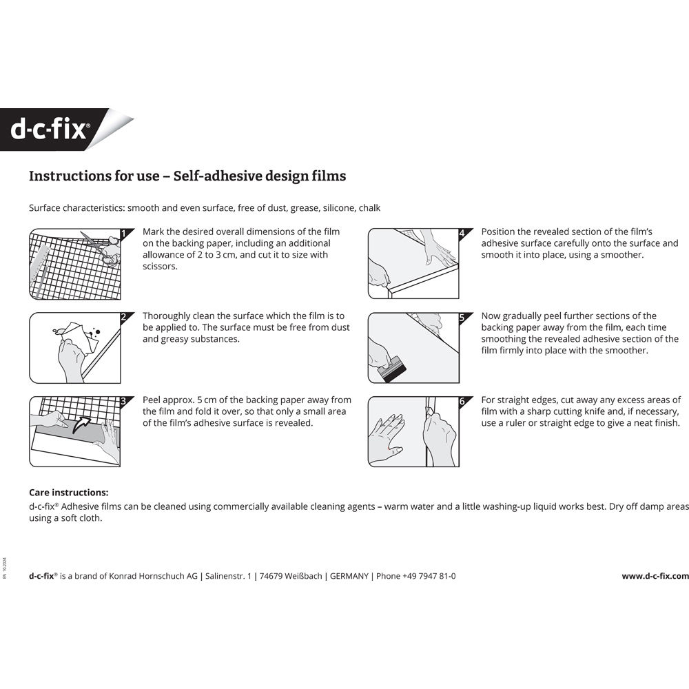 d-c-fix Concrete Salazar Self-Adhesive Plastic Vinyl Wrap Film 67.5cm x 2m 5 Pack Image 8